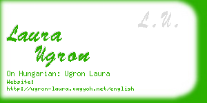 laura ugron business card